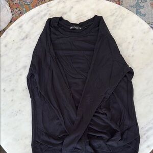 Athleta Black Long Sleeve Lightweight Sweater